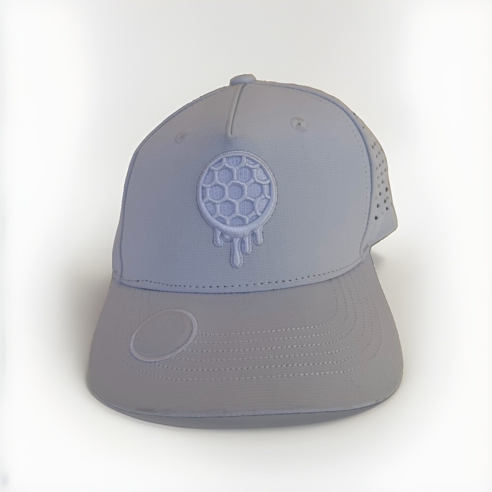 Bonk Mens Golf Fitted Hat White Tee Holder Place Setter Magnet Size S-M